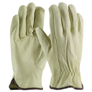 INDUSTRY GRADE TOP GRAIN PIGSKIN LEATHER DRIVERS GLOVE - KEYSTONE THUMB