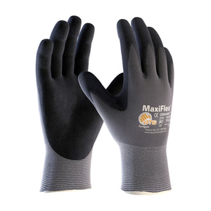 MAXIFLEX® ULTIMATE™ SEAMLESS KNIT NYLON GLOVE NITRILE COATED MICROFOAM GRIP ON PALM & FINGERS