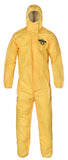 CHEMMAX 1 SERGED SEAM  COVERALL WITH HOOD, ELASTIC WRISTS & ANKLES (CASE 25)