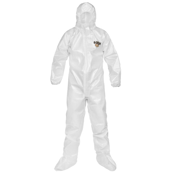 CHEMMAX 2 TAPED SEAM  COVERALL WITH HOOD & BOOT, ELASTIC WRISTS (CASE 6)