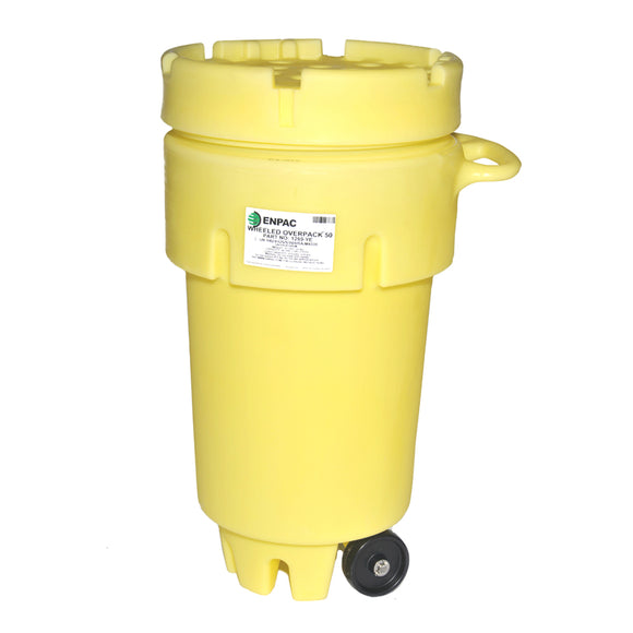 ENPAC 50 GALLON WHEELED POLY-OVERPACK SALVAGE DRUM