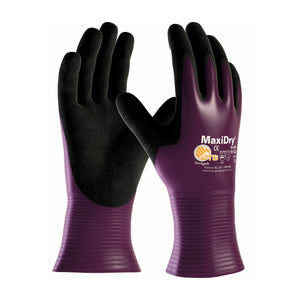 MAXIDRY® ULTRA LIGHTWEIGHT NITRILE GLOVE, FULL DIP SEAMLESS KNIT NYLON,NON-SLIP GRIP PALM & FINGERS