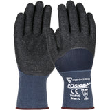 G-TEK® POSIGRIP® SEAMLESS KNIT NYLON GLOVE, LATEX COATED CRINKLE GRIP ON PALM, FINGERS & KNUCKLES