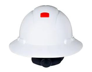 3M™ FULL BRIM HARD HAT H-801R-UV, WHITE 4-POINT RATCHET SUSPENSION, WITH UVICATOR