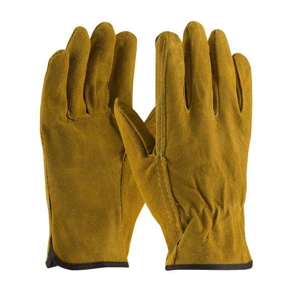 REGULAR GRADE SPLIT COWHIDE LEATHER DRIVERS GLOVE - STRAIGHT THUMB