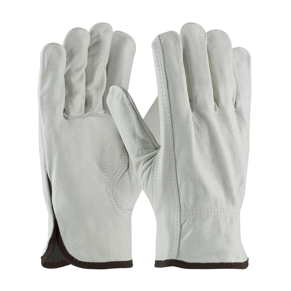 REGULAR GRADE TOP GRAIN COWHIDE LEATHER DRIVERS GLOVE - KEYSTONE THUMB