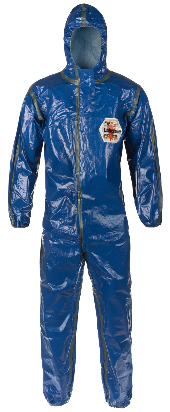 PYROLON CBFR HEAT SEALED COVERALL WITH HOOD,ELASTIC WRISTS & ANKLES (CASE 6)